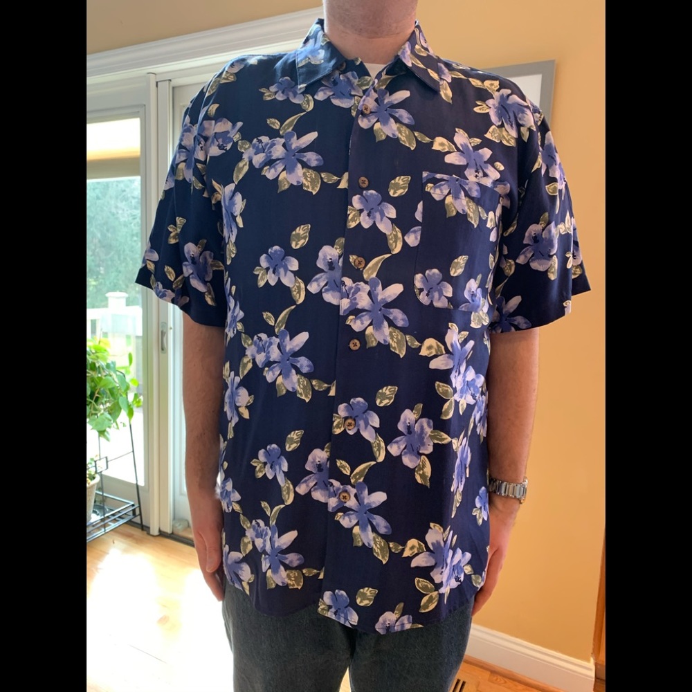 Joseph A. Bank |  Button Down Hawaiian Shirt | 🎊 x4HP 🎊
